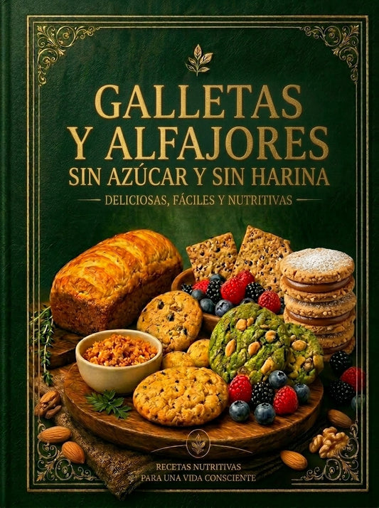 Alfajores y cookies sin azúcar sin harinas